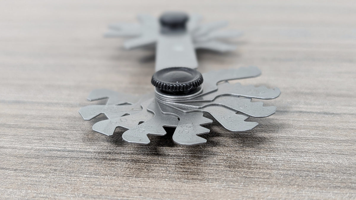 0.4 - 0.7 mm Screw Pitch Gage Metric 60 Deg., #8206-0321