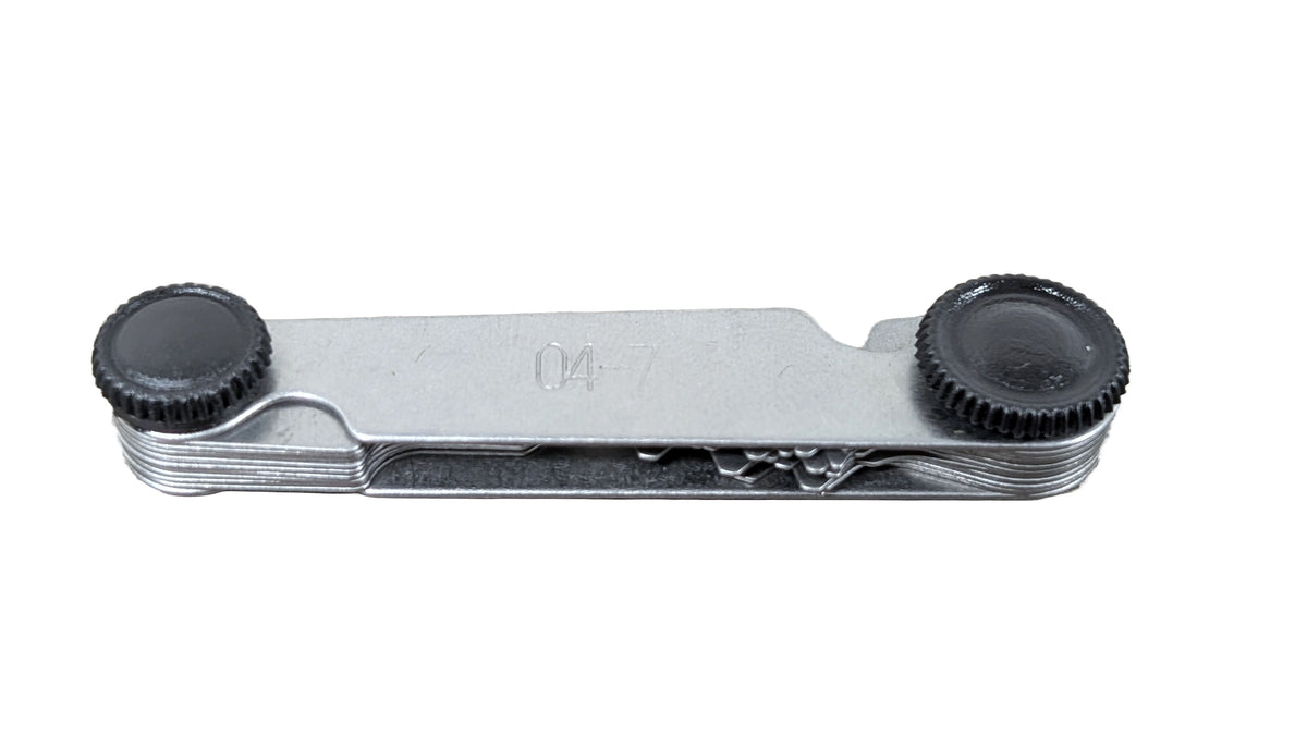 0.4 - 0.7 mm Screw Pitch Gage Metric 60 Deg., #8206-0321