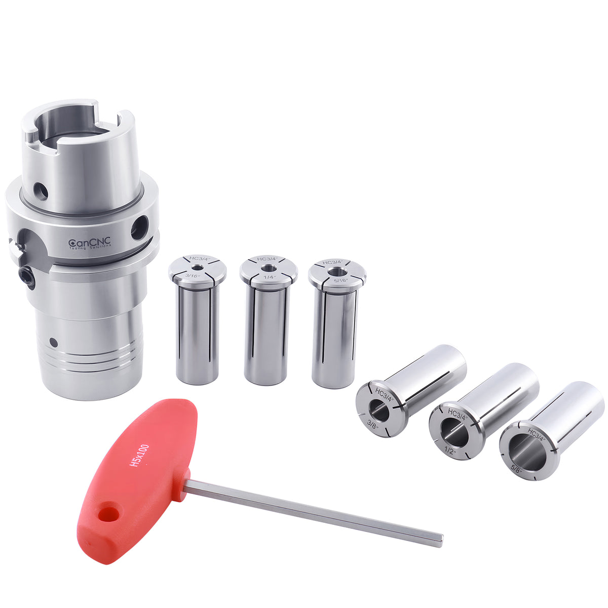 HSK63A High Precision Hydraulic Chuck Set, 8263-6058