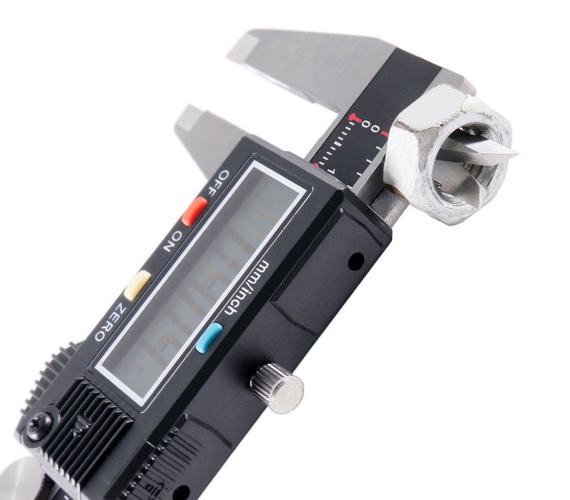 0-8''/0-200mm by 0.0005''/0.01mm 3-Key Digital Caliper with Extra Large LCD Metric/Imperial, Ab11-1108