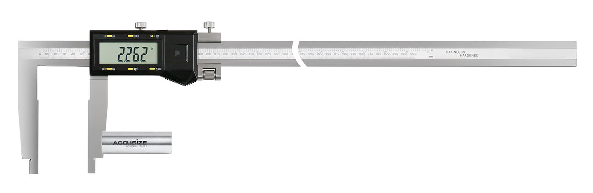 0-40''/0-1000mm by 0.0005'' Heavy Duty Digital Caliper with Fine Adjustment, Ab11-1610