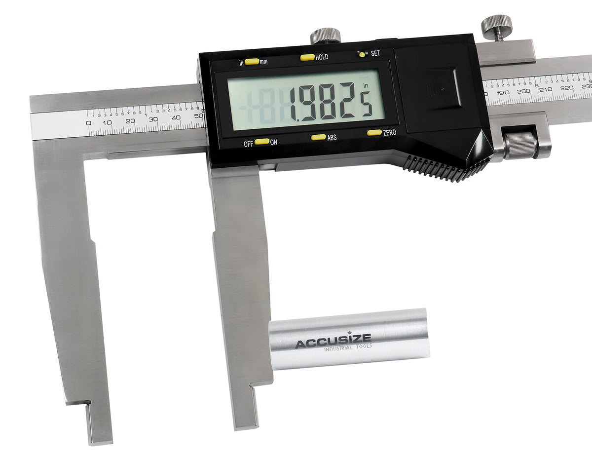 0-40''/0-1000mm by 0.0005'' Heavy Duty Digital Caliper with Fine Adjustment, Ab11-1610