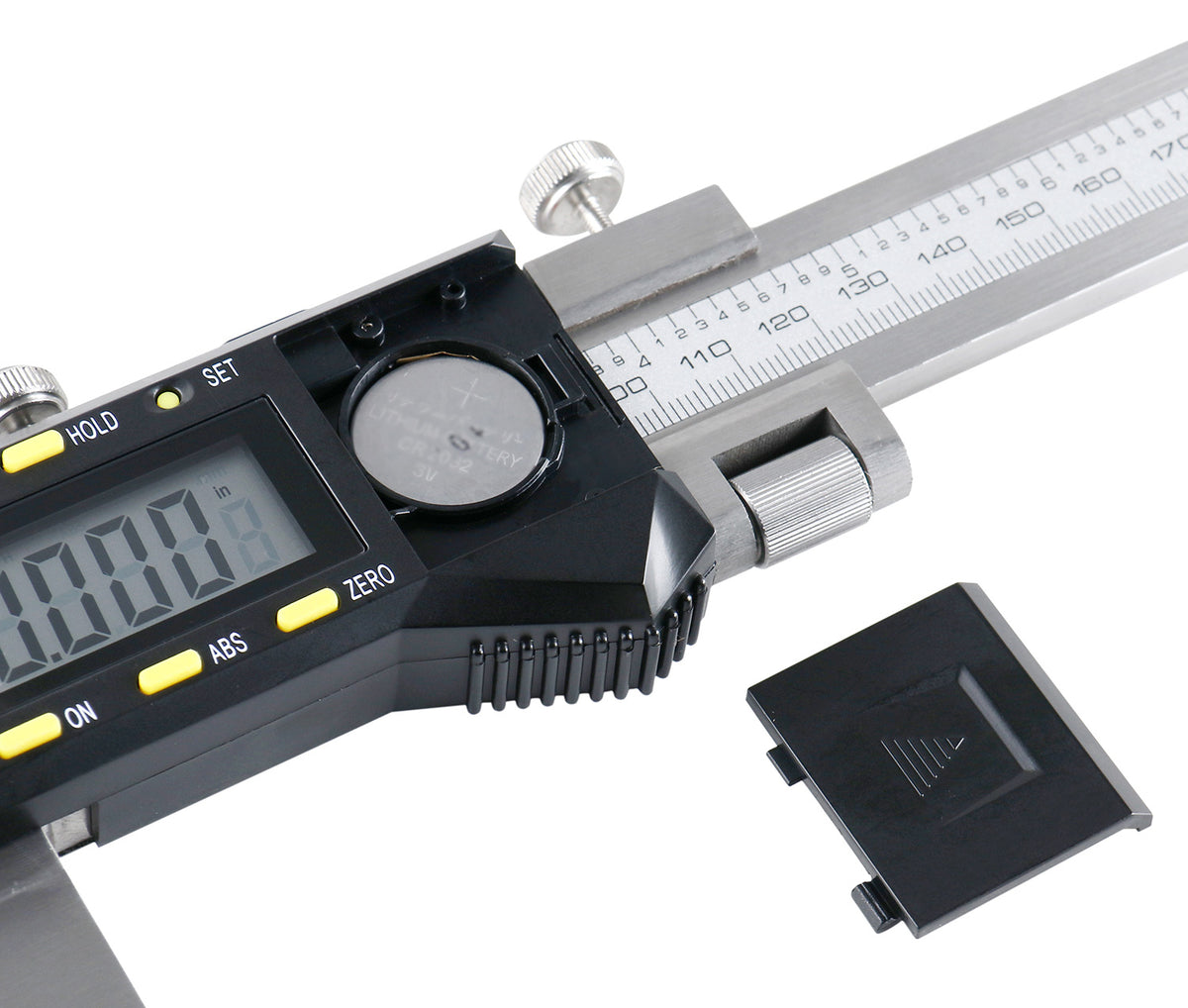 0-24''/0-600mm by 0.0005'' Heavy Duty Digital Caliper with Fine Adjustment, Ab11-1660
