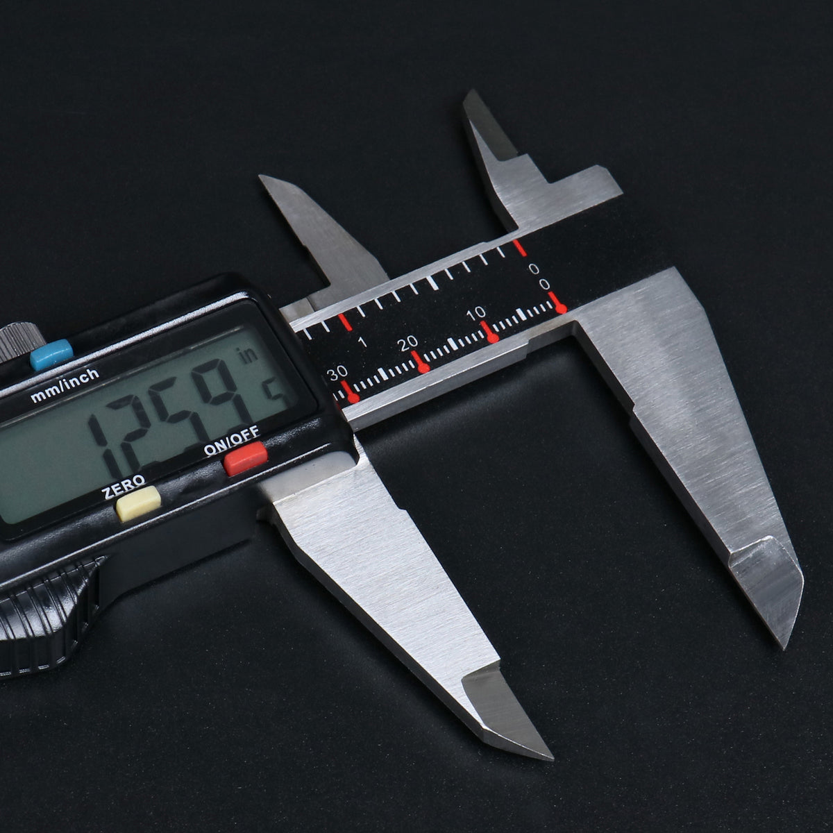 0-8'' / 0-200 mm Elctronic Digital Caliper with Extra Large Screen, Left-Hand, 0.0005''/0.01 mm Resolution, Ab11-L108