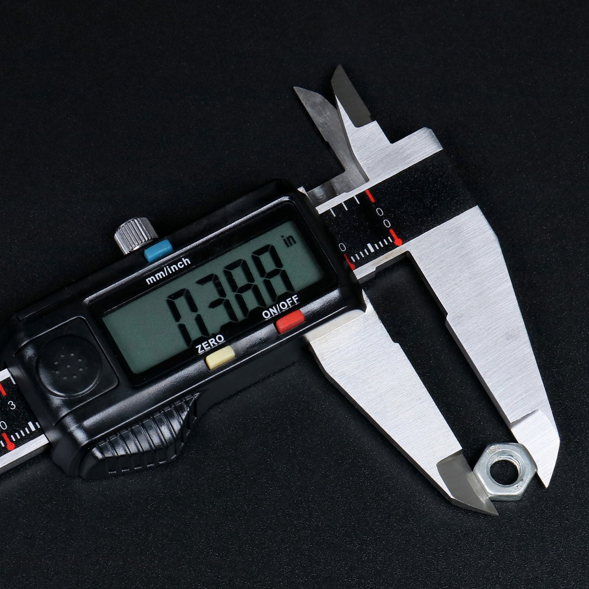 0-8'' / 0-200 mm Elctronic Digital Caliper with Extra Large Screen, Left-Hand, 0.0005''/0.01 mm Resolution, Ab11-L108