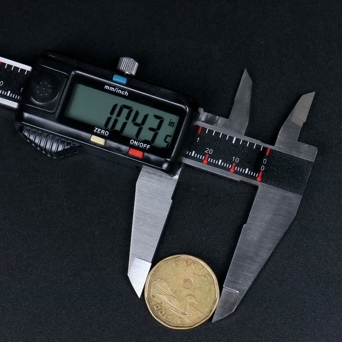 0-8'' / 0-200 mm Elctronic Digital Caliper with Extra Large Screen, Left-Hand, 0.0005''/0.01 mm Resolution, Ab11-L108