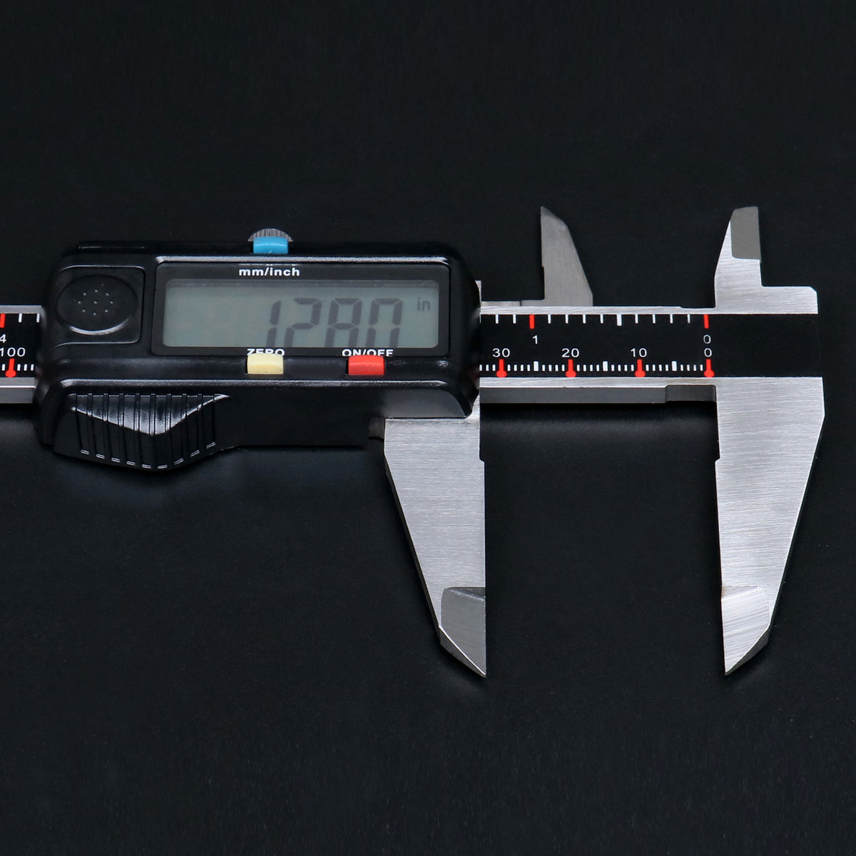 0-8'' / 0-200 mm Elctronic Digital Caliper with Extra Large Screen, Left-Hand, 0.0005''/0.01 mm Resolution, Ab11-L108