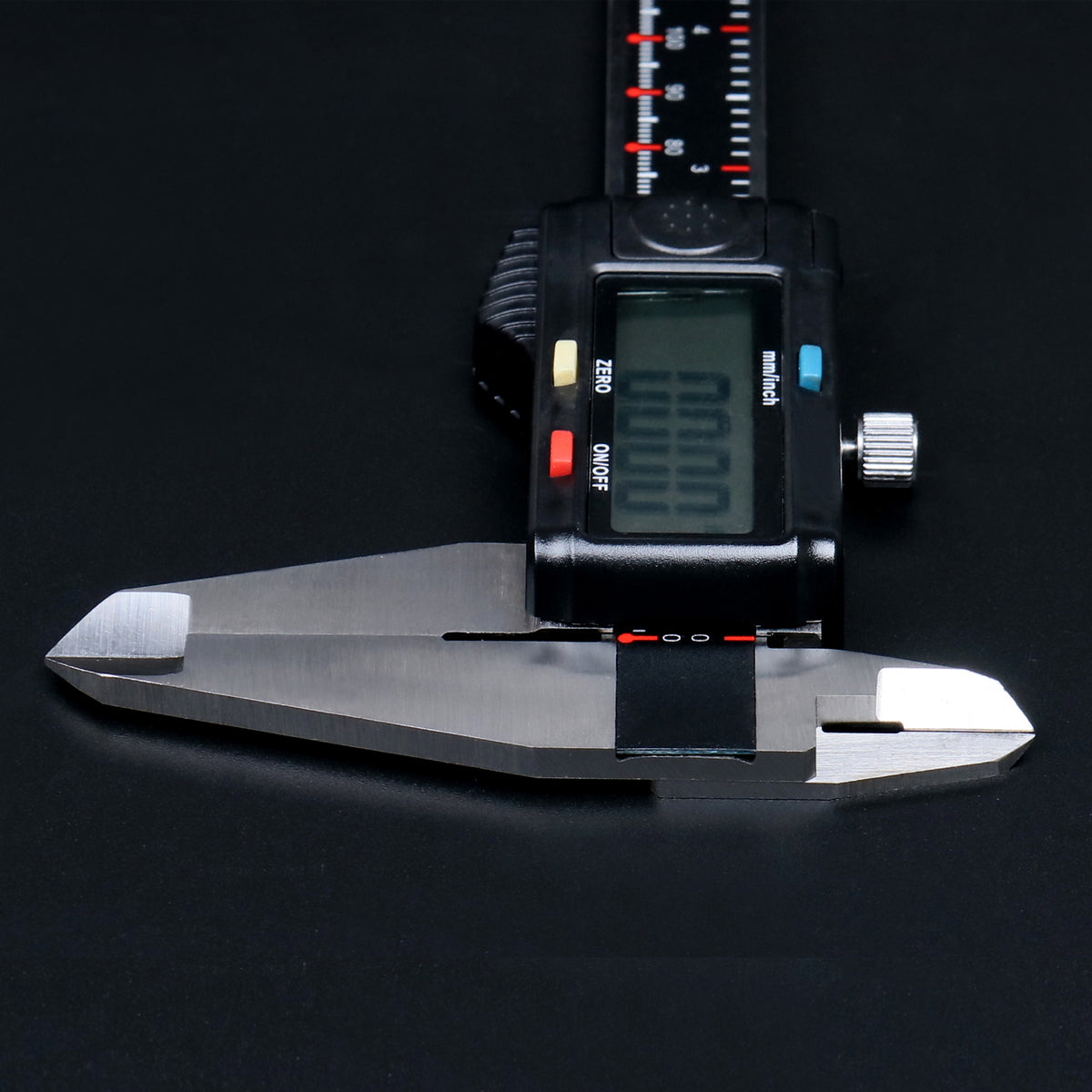 0-8'' / 0-200 mm Elctronic Digital Caliper with Extra Large Screen, Left-Hand, 0.0005''/0.01 mm Resolution, Ab11-L108