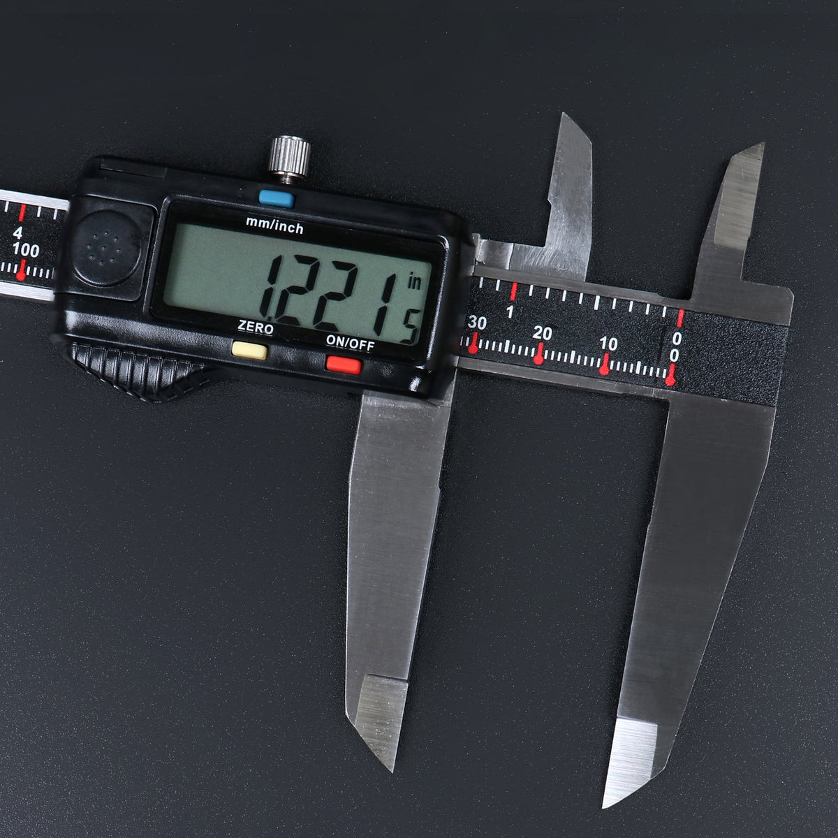 0-12'' / 0-300 mm Elctronic Digital Caliper with Extra Large Screen, Left-Hand, 0.0005''/0.01 mm Resolution, Ab11-L112
