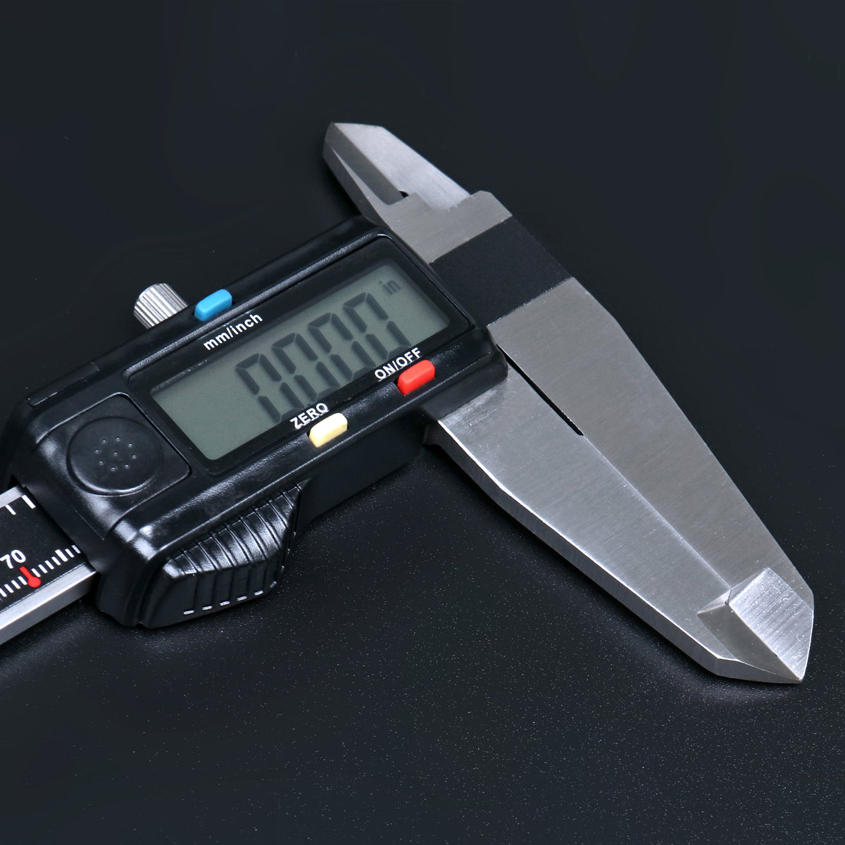 0-12'' / 0-300 mm Elctronic Digital Caliper with Extra Large Screen, Left-Hand, 0.0005''/0.01 mm Resolution, Ab11-L112