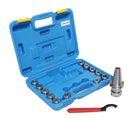 Cat40 Shank and 12 Pc Er32 Collet Set with Wrench in Fitted Strong Box, 3/32 to 1 inch, Ct40-Er32