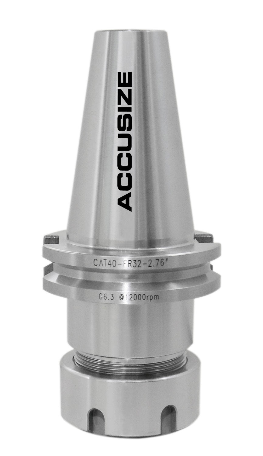 Cat40 Shank and 12 Pc Er32 Collet Set with Wrench in Fitted Strong Box, 3/32 to 1 inch, Ct40-Er32