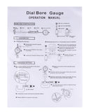 Operation Manual of Accusize Dial Bore Gauge Set, 1.4-6 inch Measuring Range, 0.0005'' Graduation Interval, EE20-1406