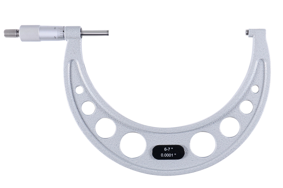 6-7'' Ultra-Precision Carbide Tipped M-Type Outside Micrometer, Resolution 0.0001'', Eg00-0007