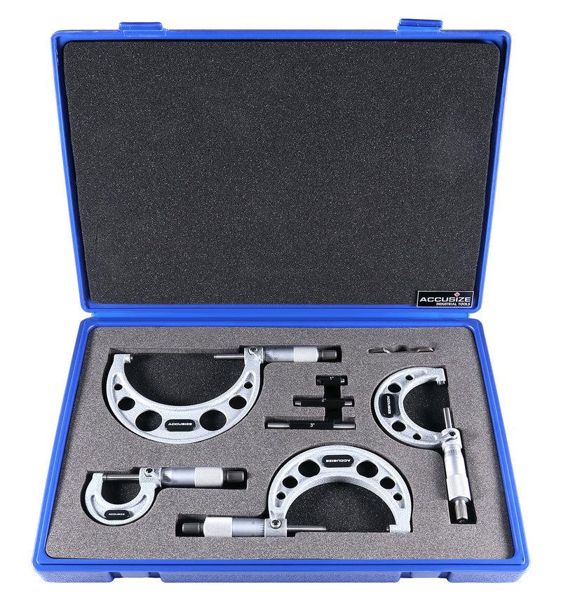 0 - 4" X 0.0001" 4 pc/set Ultra-Precision M-Type Outside Micrometers, EG00-0904