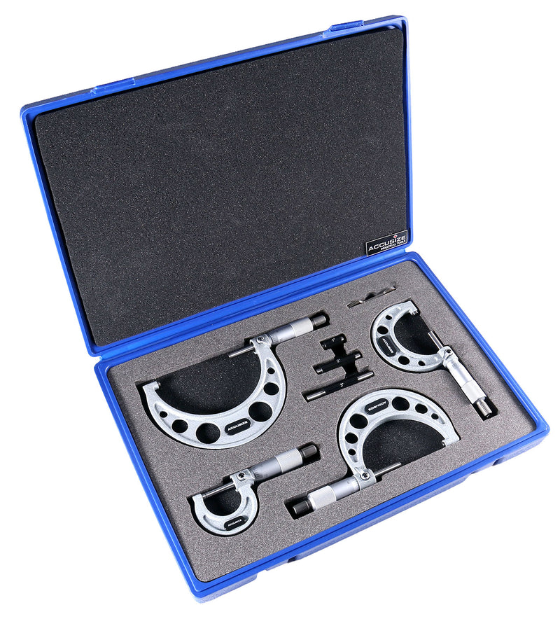 0 - 4" X 0.0001" 4 pc/set Ultra-Precision M-Type Outside Micrometers, EG00-0904