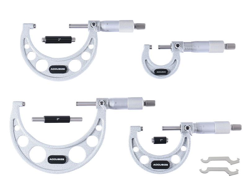 0 - 4" X 0.0001" 4 pc/set Ultra-Precision M-Type Outside Micrometers, EG00-0904