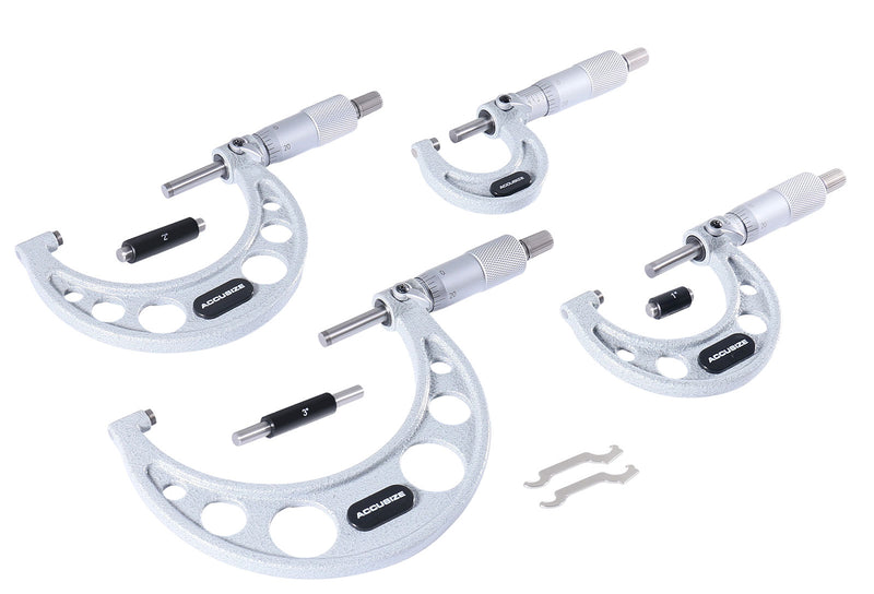 0 - 4" X 0.0001" 4 pc/set Ultra-Precision M-Type Outside Micrometers, EG00-0904