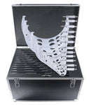 0-12'' by 0.0001'', 12 Pcs Ultra-Precision Outside Micrometers Set with Carbide Tips, Eg00-0912