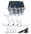 0-12'' by 0.0001'', 12 Pcs Ultra-Precision Outside Micrometers Set with Carbide Tips, Eg00-0912