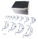 0-12'' by 0.0001'', 12 Pcs Ultra-Precision Outside Micrometers Set with Carbide Tips, Eg00-0912