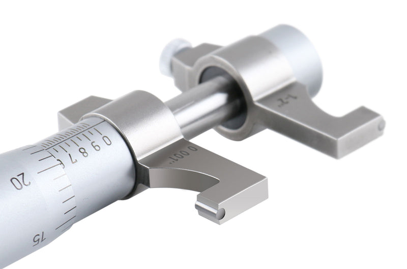 0.2-1.2'' by 0.001'' Inside Micrometer, Satin Chrome Finished, Eg00-3221