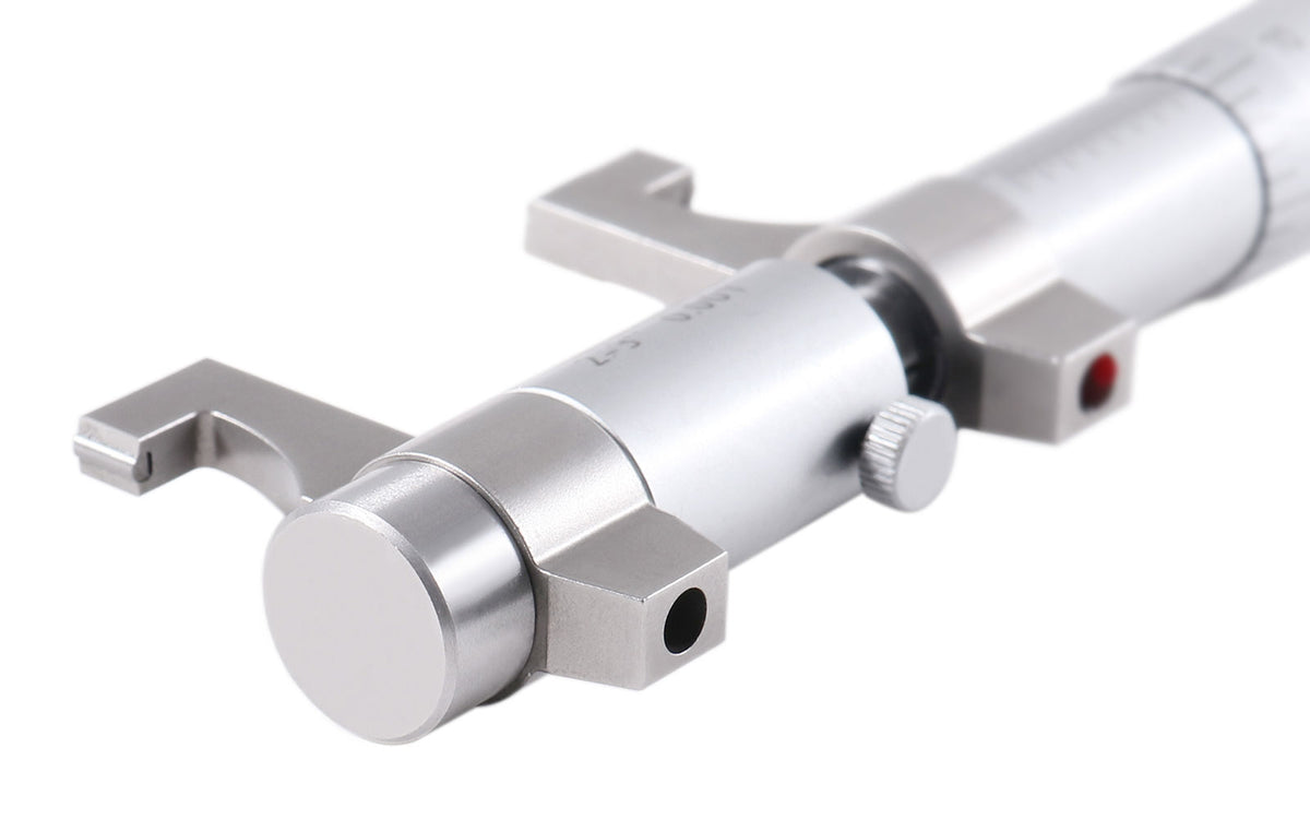 2-3'' by 0.001'' Inside Micrometer in Fitted Case, Satin Chrome Finished, Eg00-3223