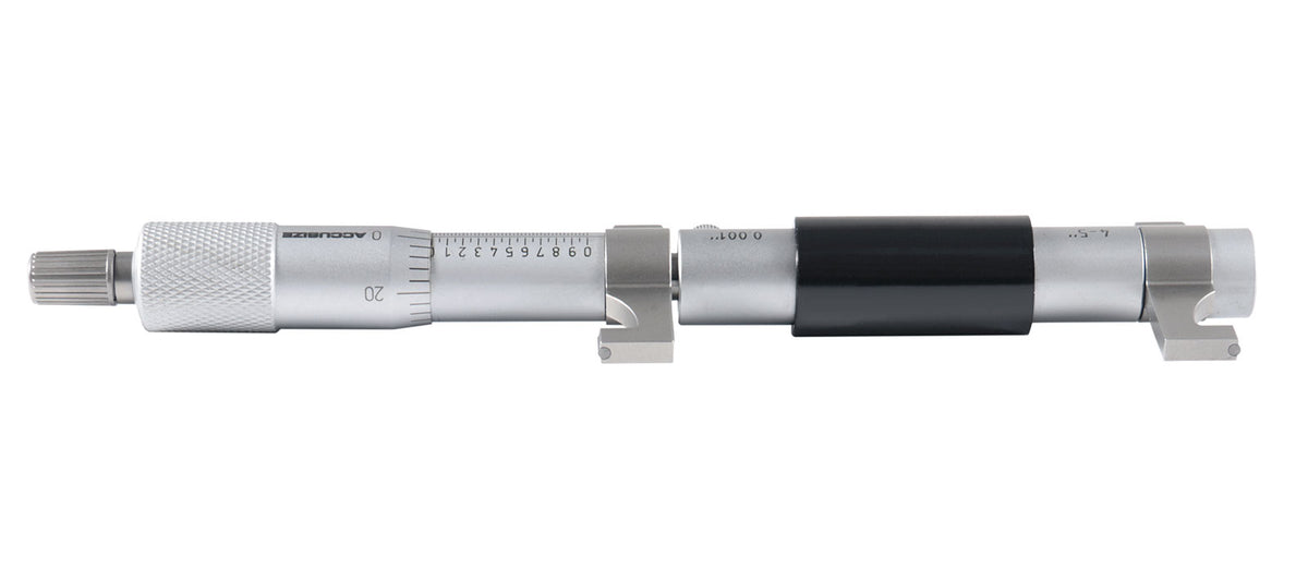 4-5'' by 0.001'' Inside Micrometer in Fitted Case, Satin Chrome Finished, Eg00-3225