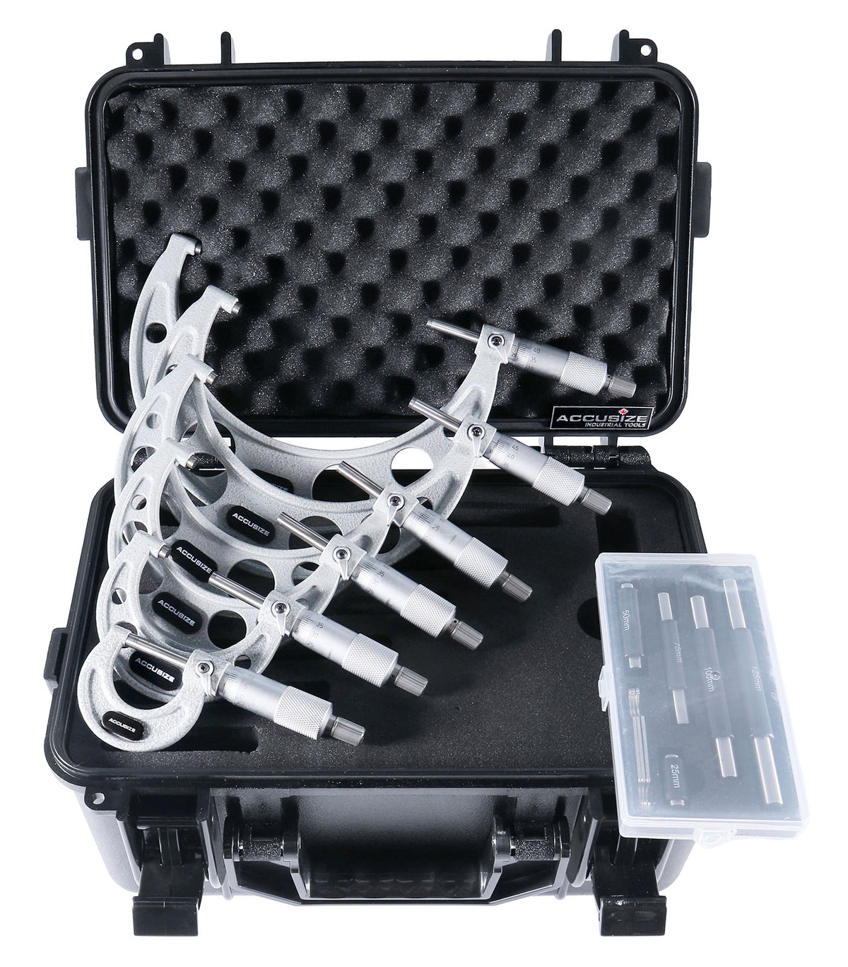 EG00-9150, 0 - 150 mm X 0,01 mm 6 pc/set, Ultra-Précision de Type M Ensembles de micromètres extérieurs