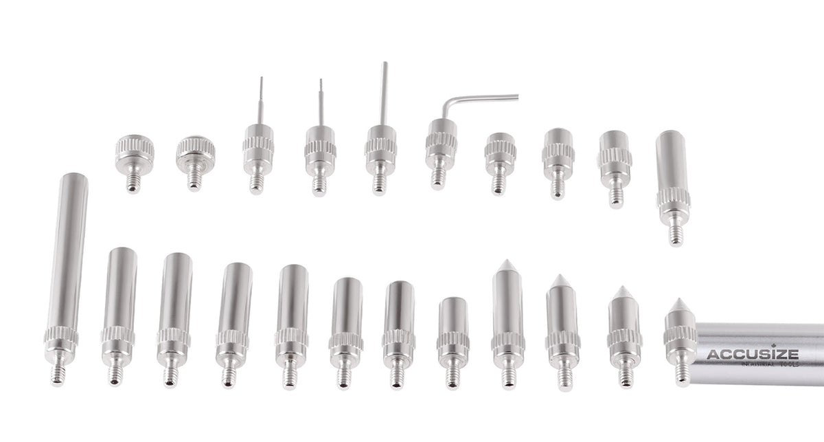 22 Piece, #4-48 Inch Thread, Steel, Indicator Point Kit, EG03-0100