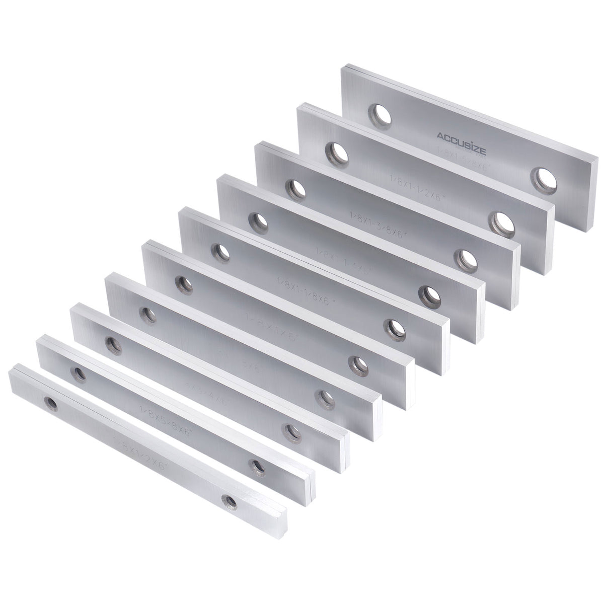 1/8'' Thickness 10 Pairs Precision Parallel Sets, 6'' Length, Eg10-1400