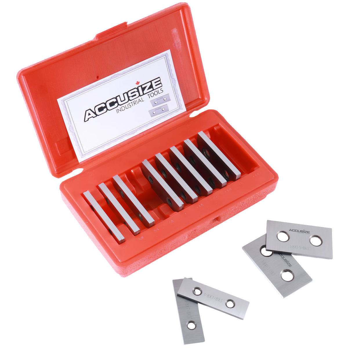1/8'' Thickness 10 Pairs Precision Parallel Sets, 3'' Length, EG10-1403