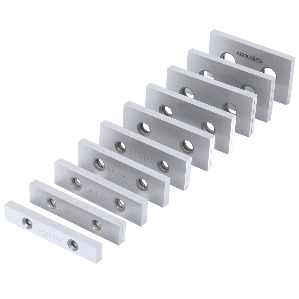 1/8'' Thickness 10 Pairs Precision Parallel Sets, 3'' Length, EG10-1403
