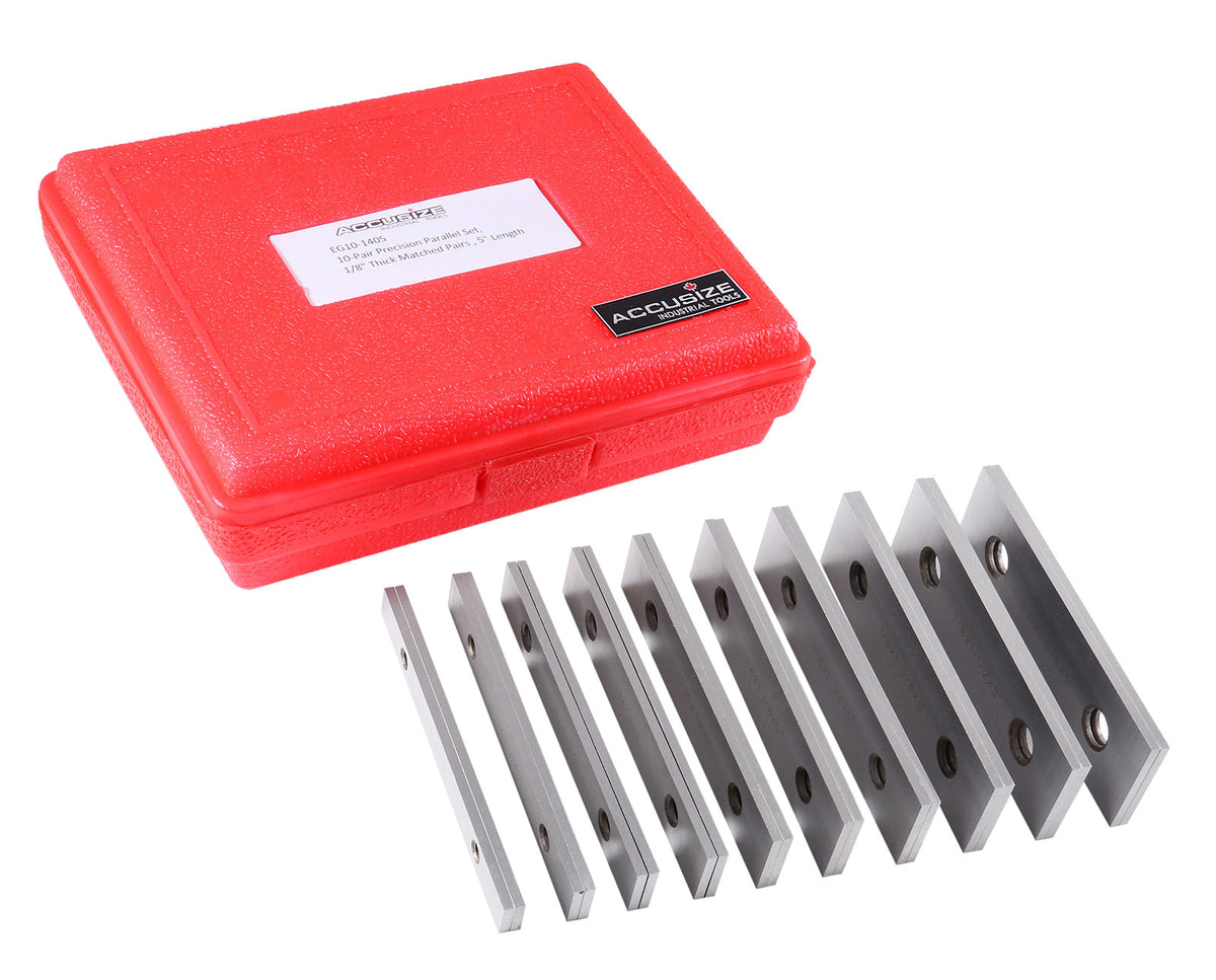 1/8" Thick Matched Pairs, 10-Pair Precision Parallel Set