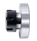 Er 32 Collet Chuck, 3.149" / 80mm Diameter Baseplate, 0.0016" Concentricity Backplate, Base Code I, Er32-0080