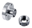 Er 32 Collet Chuck, 3.149" / 80mm Diameter Baseplate, 0.0016" Concentricity Backplate, Base Code I, Er32-0080