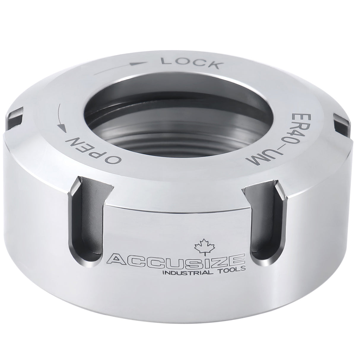 ER40 Slotted Collet Nut, Balanced to 18,000 RPM at G2.5, ER40-NUT