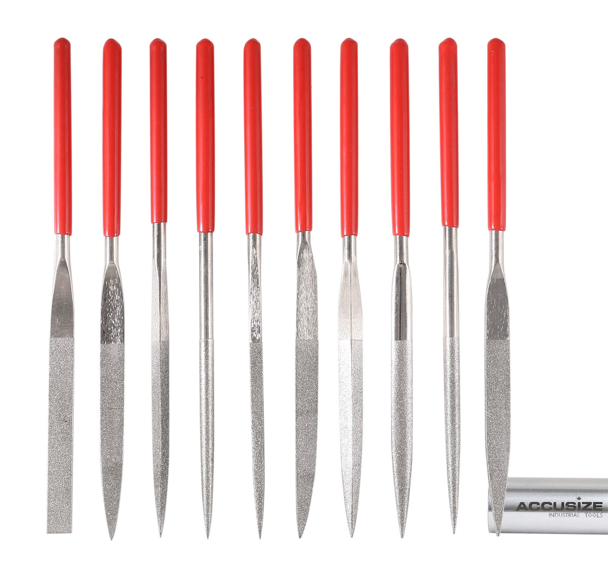 Jewellers Diamond Warding Files Set, 6-1/2'' Overall Length, Exp7-2508