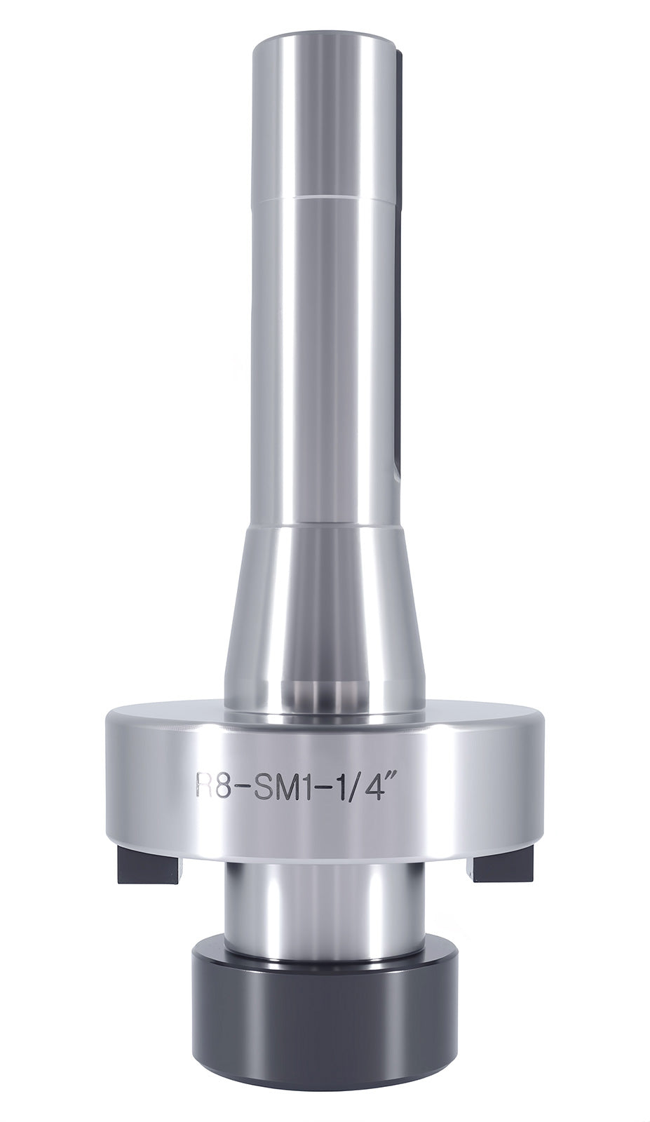 Arbor: 1 1/4'', Range: 3''-3 1/2'', R8 Shell Face Mill Arbors Adapter Holder for Bridgeport - 7/16''-20, Fg22-8080