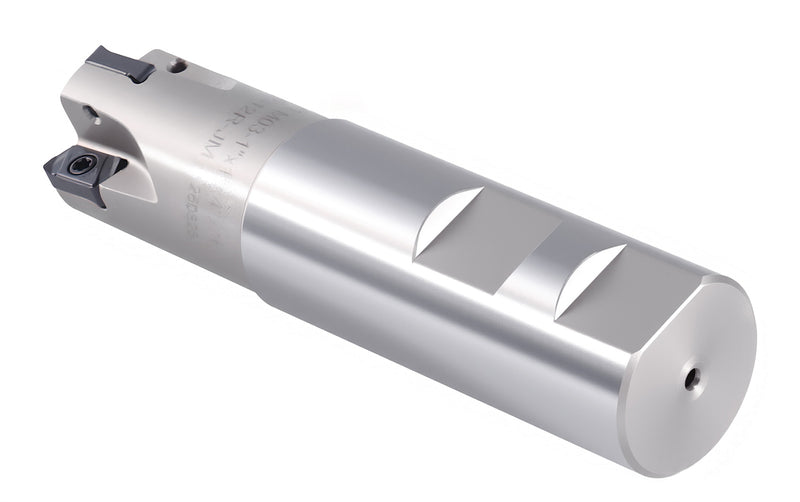 HFEM Indexable End Mills with Carbide, TiAlN Coated LNMU030312R Inserts,