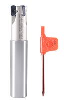 HFEM High Feed Indexable End Mills with Carbide, TiAlN Coated LNMU030312R Inserts