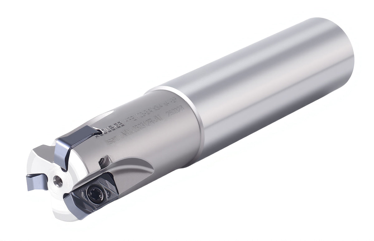 HFEM High Feed Indexable End Mills with Carbide, TiAlN Coated LNMU030312R Inserts