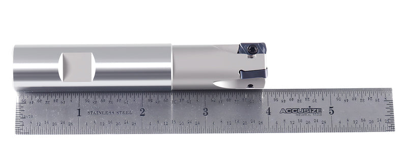 HFEM Indexable End Mills with Carbide, TiAlN Coated LNMU030312R Inserts,