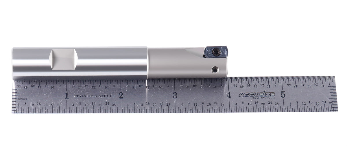 HFEM High Feed Indexable End Mills with Carbide, TiAlN Coated LNMU030312R Inserts