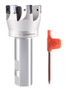 HFEM High Feed Indexable End Mills with Carbide, TiAlN Coated LNMU030312R Inserts