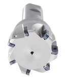 HFEM High Feed Indexable End Mills with Carbide, TiAlN Coated LNMU030312R Inserts