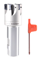 HFEM High Feed Indexable End Mills with Carbide, TiAlN Coated LNMU030312R Inserts