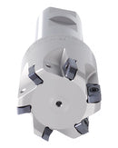 HFEM High Feed Indexable End Mills with Carbide, TiAlN Coated LNMU030312R Inserts