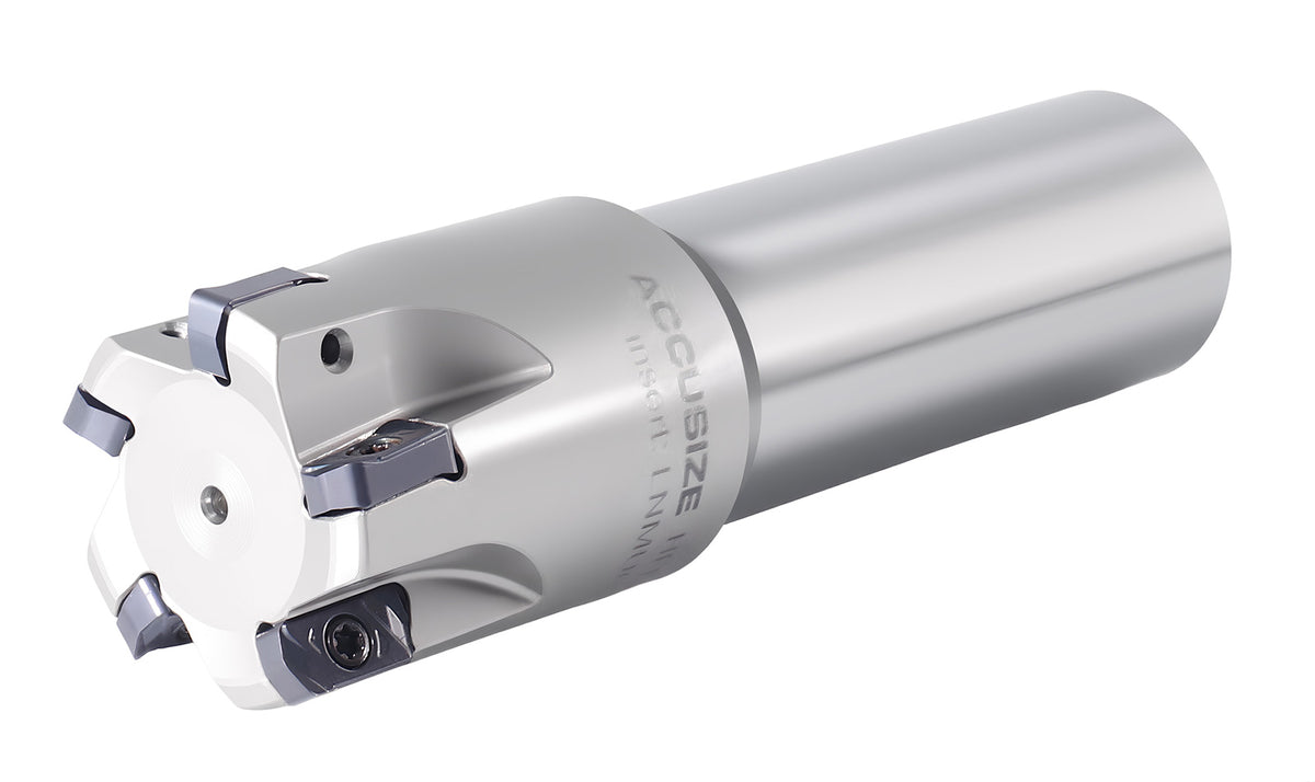 HFEM High Feed Indexable End Mills with Carbide, TiAlN Coated LNMU030312R Inserts