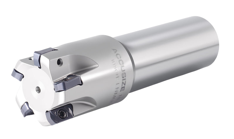 HFEM Indexable End Mills with Carbide, TiAlN Coated LNMU030312R Inserts,